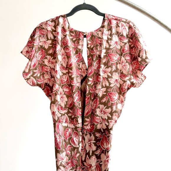 Veronica Beard Seymour Stretch-Silk Dress in Deep Ochre NWOT - Picture 5 of 9